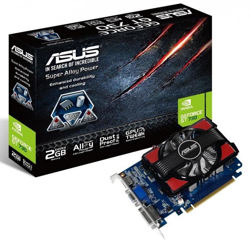 картинка ASUS GeForce GT 730, GT730-2GD3, 2Гб, DDR3 от компании LTD "Light Systems"