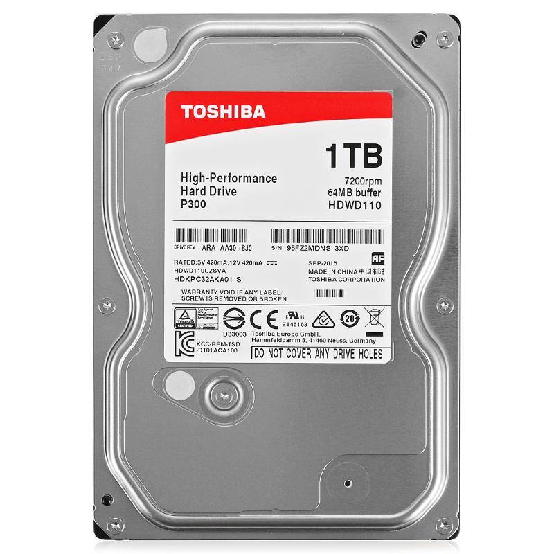 картинка Toshiba 1Тб HDWD110UZSVA P300, SATA III, 3.5" от компании LTD "Light Systems"